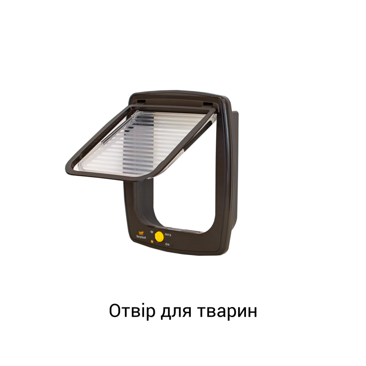 Отвір для тварин москітної сітки на двері